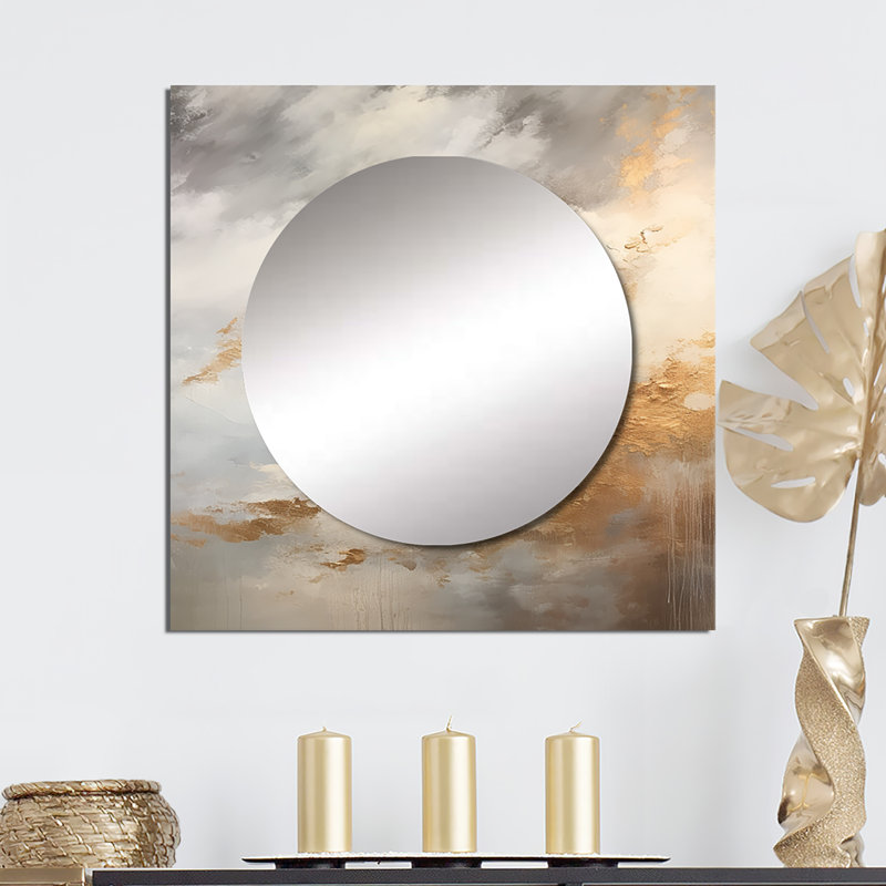 Grand miroir mural carré Izik - Storms, 36 po x 36 po