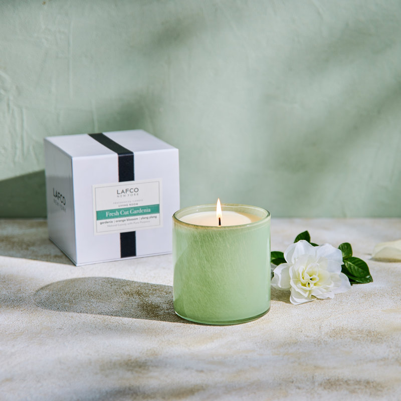Fresh Cut Gardenia Scented Jar Candle, 3" H x 3" W x 3" D
