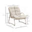 Ensemble de patio 3 pièces avec corde, repose-pieds et table d'appoint Gavira