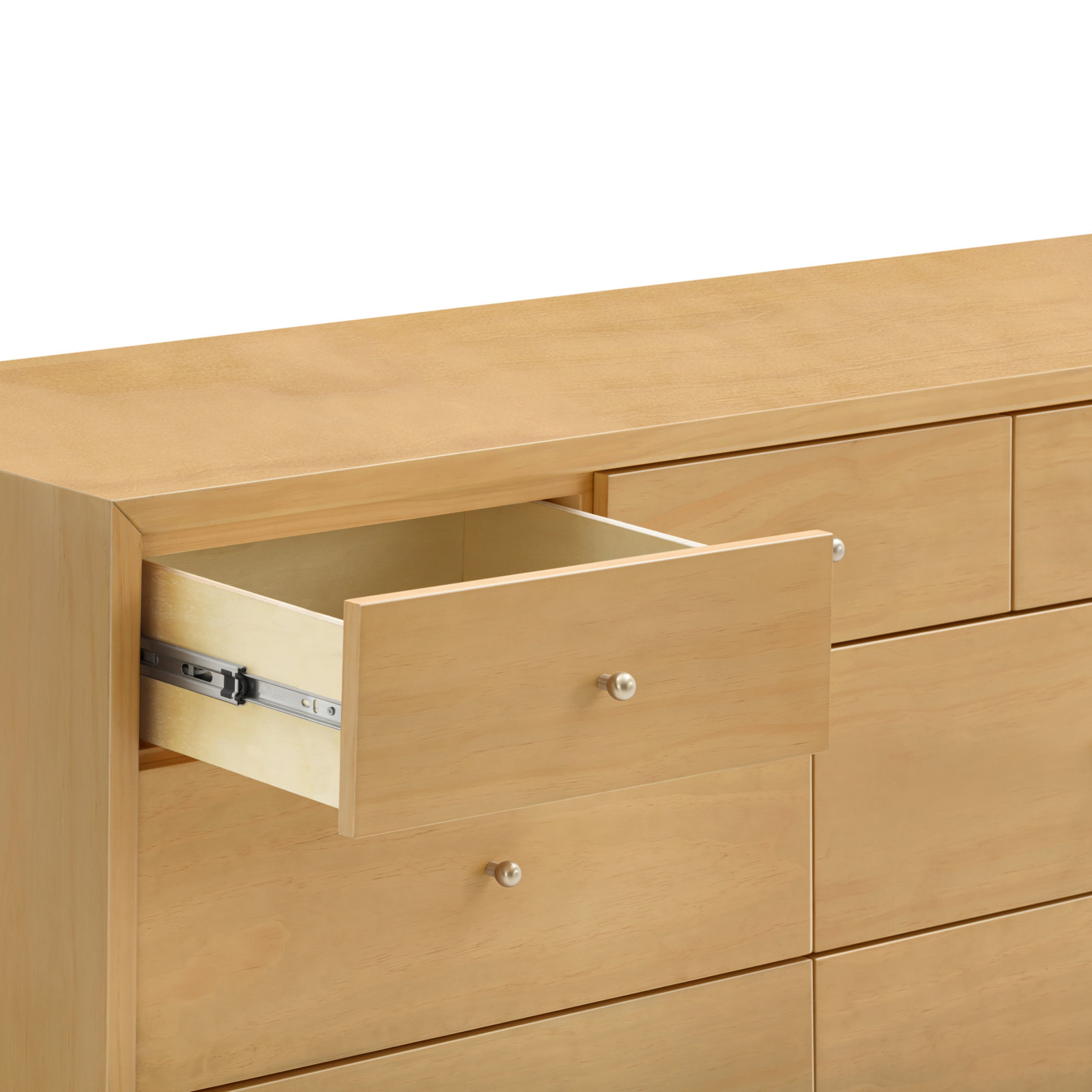 Palma 7 Drawer 53" W Double Dresser, Honey