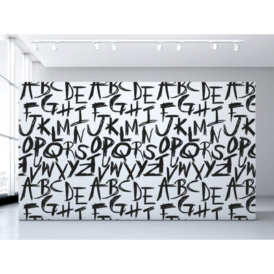Letters Vinyl Wallpaper Roll by Jamie Graney