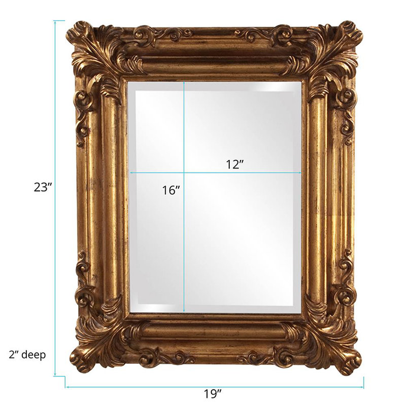 Miroir décoratif, Doré