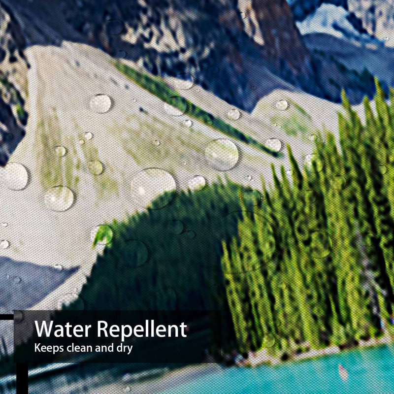 Rideau de douche avec 12 crochets Moraine Lake Banff National Park, L 72 po x l 84 po