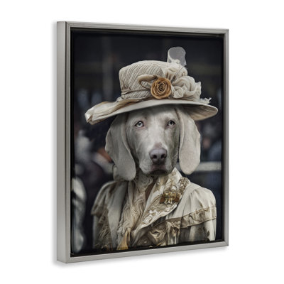«Dog with Floral Hat» par Karen Burke