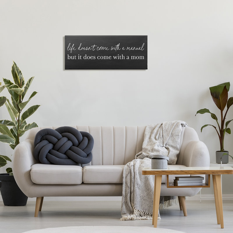 «Supportive Mom Parenting Sentiment» par Designed, H 13 po x l 30 po