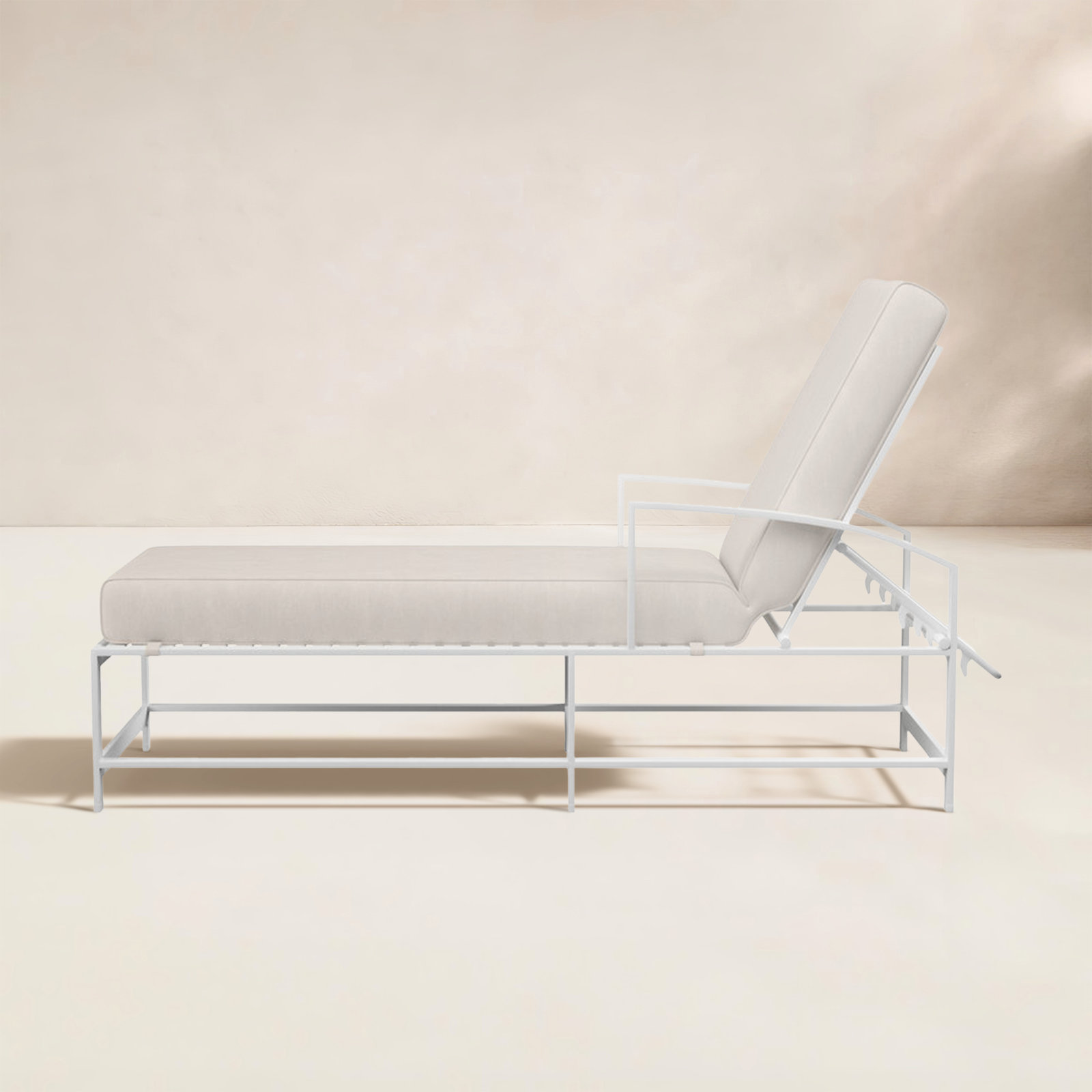 Bristol 26" Sunbrella® Patio Chaise Lounge, Canvas Natural Sunbrella® Canvas