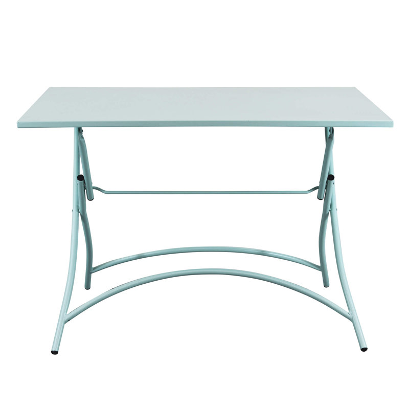 Tammo Rectangular Portable Folding Table, 72cm H x 110cm L x 70cm D, Green