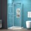 Cabine de douche réversible à demi-cadre l 36 po x P 36 po x H 72 po-90674239