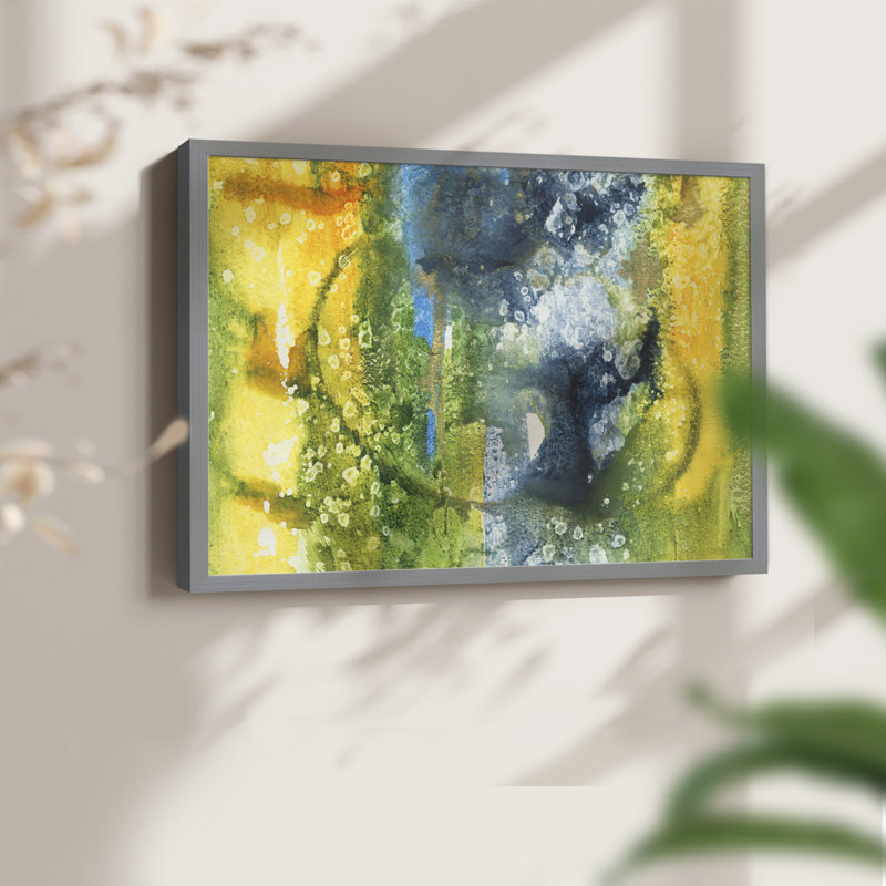 Aquatic Energy III - Reproduction encadrée - Restickable, Gris, H 22 po x l 28 po