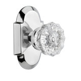 Cottage Plate with Crystal Door Knob