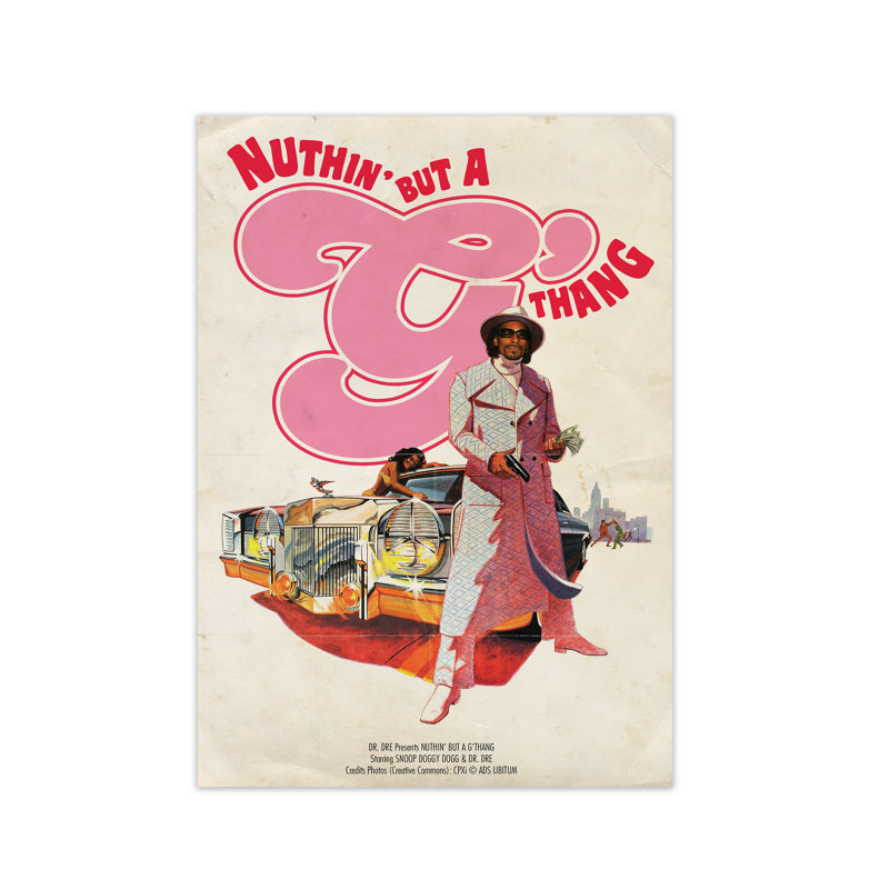 Nuthin But A G Thang by David Redon - Print, No Frame, 42 cm H x 29.7 cm W x 1 cm D