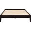 Lit plateforme double en cappuccino de chambre à coucher - Fait de pin et de bois franc, pas de sommier tapissier requis-1711231427
