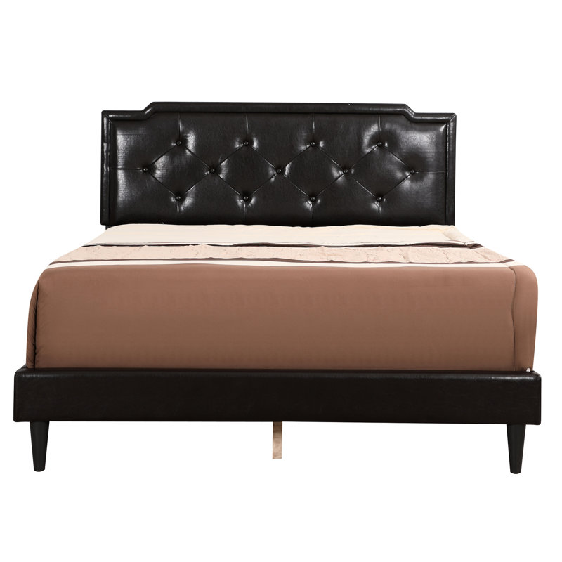 Grand lit Cappuccino - rembourré de mousse, 65,5 po Hauteur du colis: 63 po de hauteur tête de lit réglable