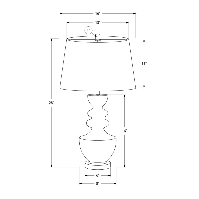 Lighting, 28"h, Table Lamp, Resin, Shade, Transitional, Gray, Gray