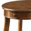 Table de bout en bois de noyer avec 1 tablette de tiroir à compartiment inférieur
