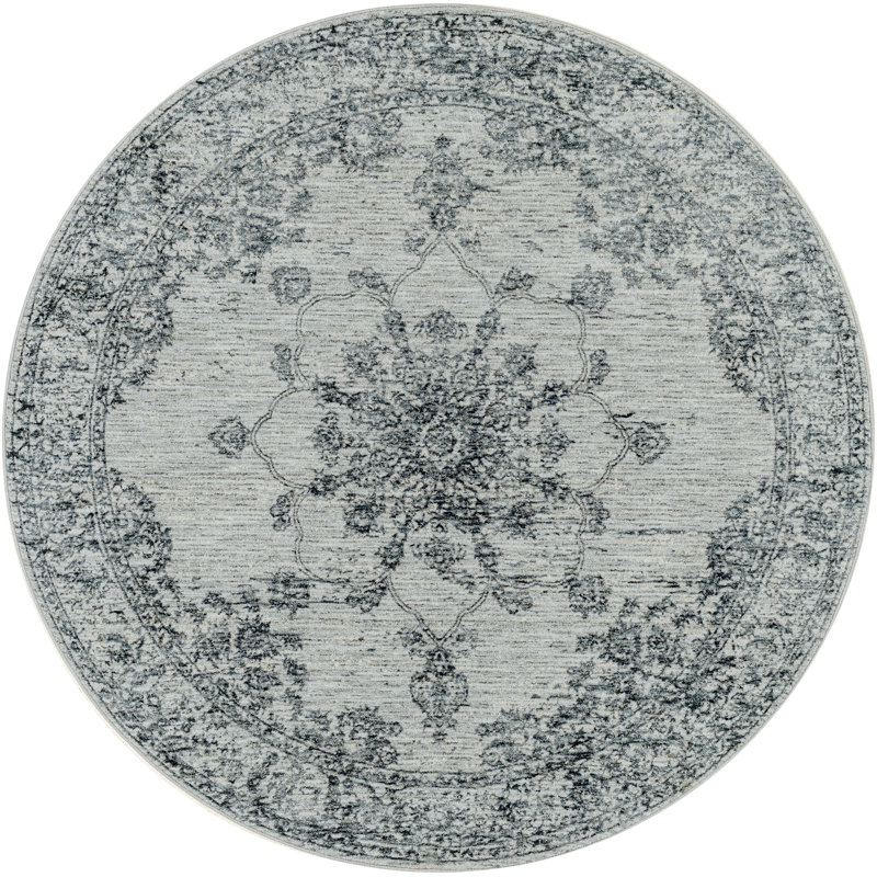 Hadfield Oriental Indoor Rug, Round 7'10"