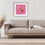 «Pink Vibrant Koi Fish», reproduction sous verre encadrée, design par Yvette St. Amant-2044761682-2044761686