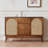 Mid-Century Modern Walnut Solid Wood Sideboard