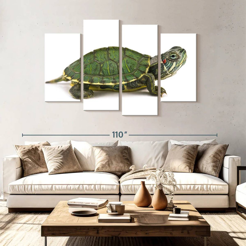Brampt Red Eared Turtle, 54" H x 84" W