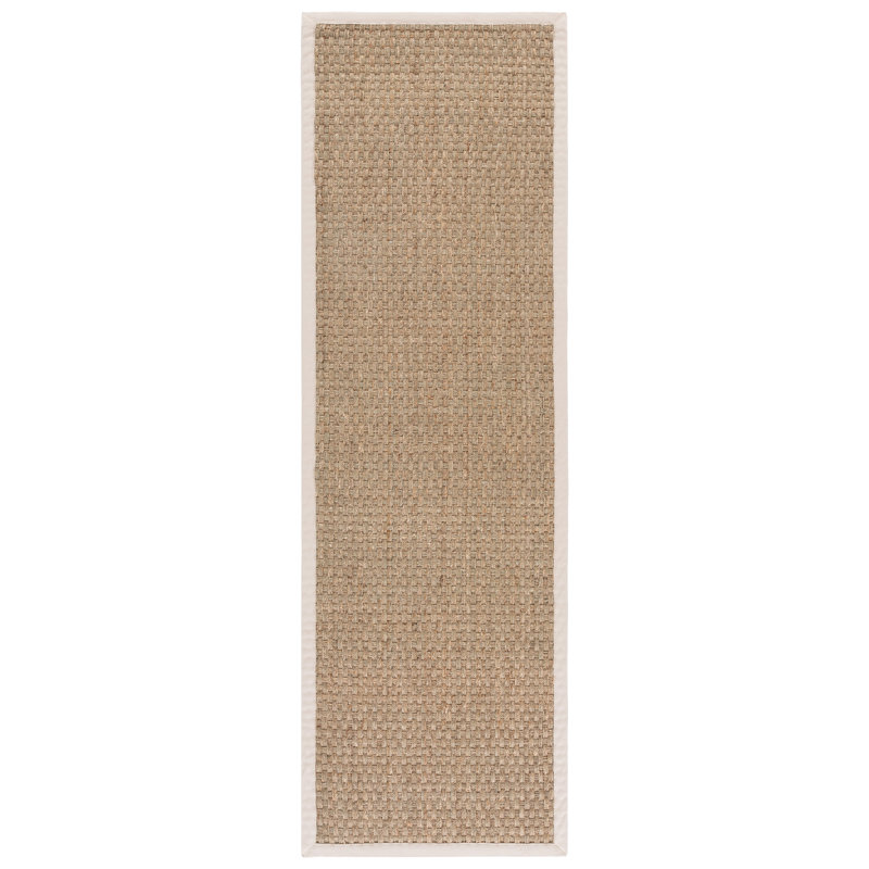 Dollard Natural Fiber Seagrass Rug, Runner 2'6" x 8'