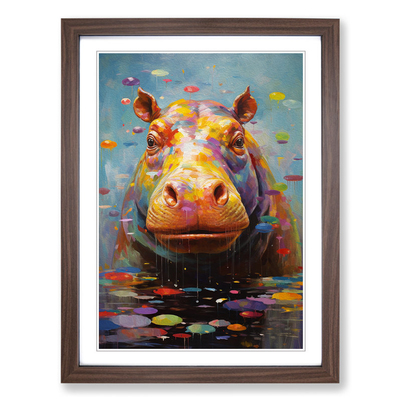 Hippo Dadaism - Framed Print