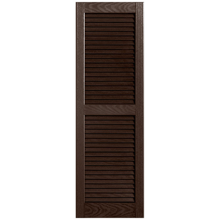 Straight Top Open Louvre Shutters Pair