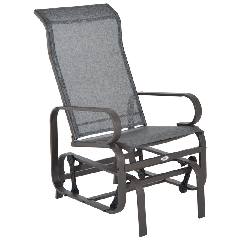 Fauteuil oscillant, chaise berçante, Gris clair