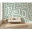 Papier peint blanc avec motif abstrait moderne Mid Century-867915546-867915541