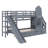 Janal Kids Twin-Over-Twin Bunk Bed with Drawers