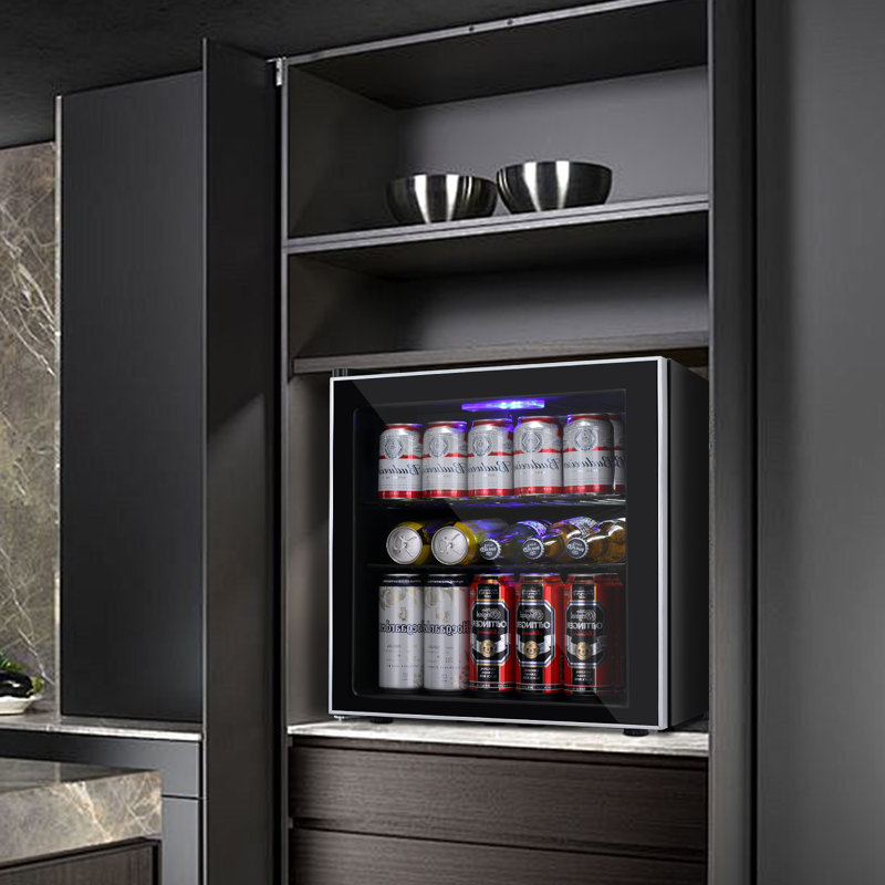 Single Zone 1.6cu.ft Adjustable Shelf Wine & Beverage Refrigerator Less Than 38DB