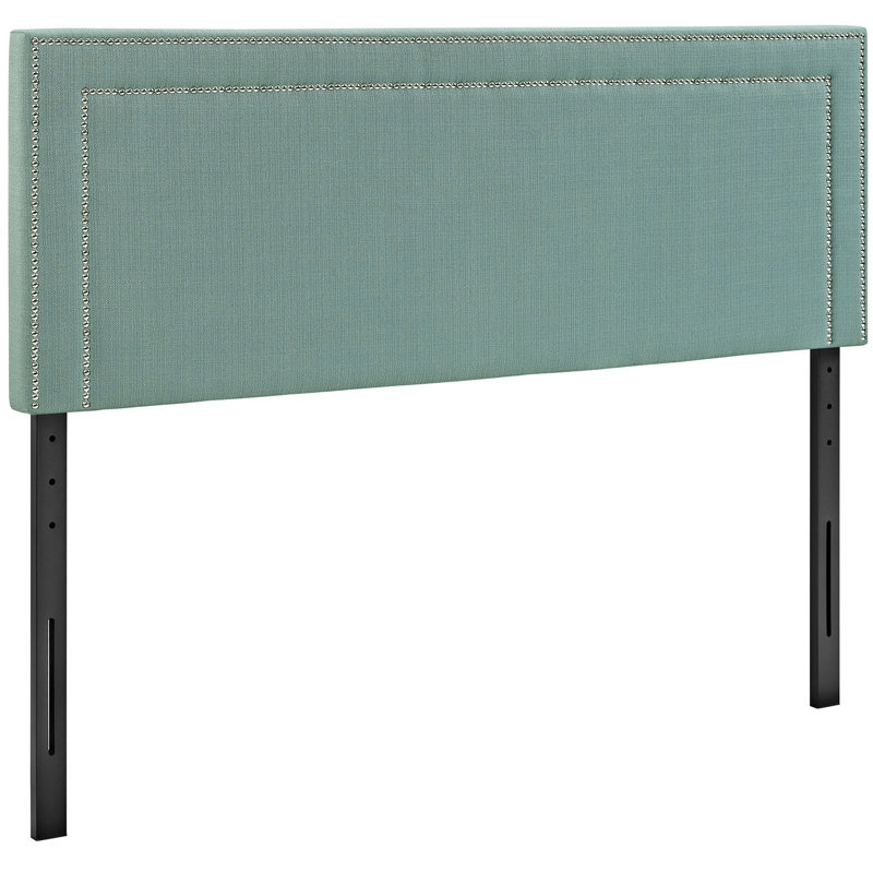 Modway Jessamine Upholstered Fabric Headboard, Full, Gray Performance Velvet