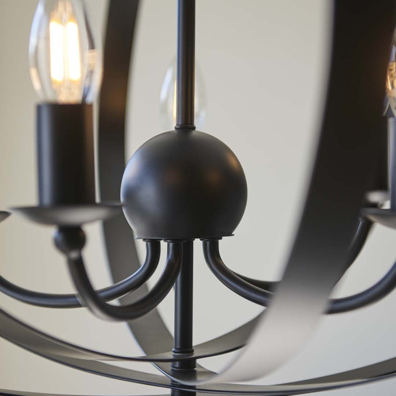 5 - Light Black Geometric Pendant