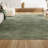 Aricel Solid Low-Pile Green Rug-2072015131