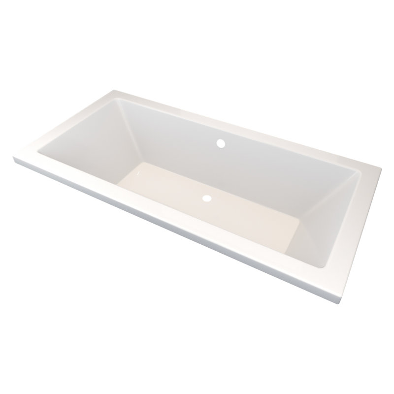 72'' x 36'' Drop-In Soaking Acrylic Bathtub