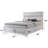 Modern white storage Queen bed