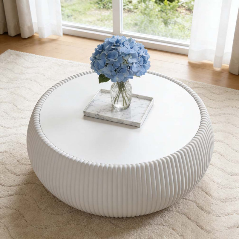 Table basse, Blanc, crème