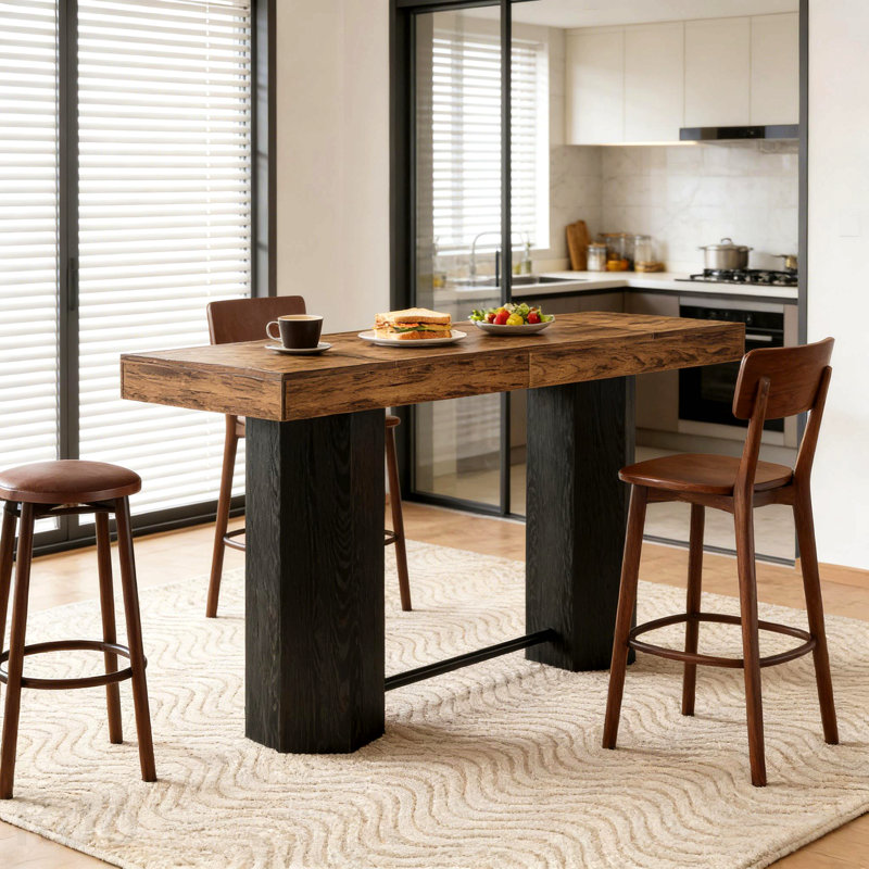 Woodgrain Design Coffee Table,Pub Table,Greeting Table