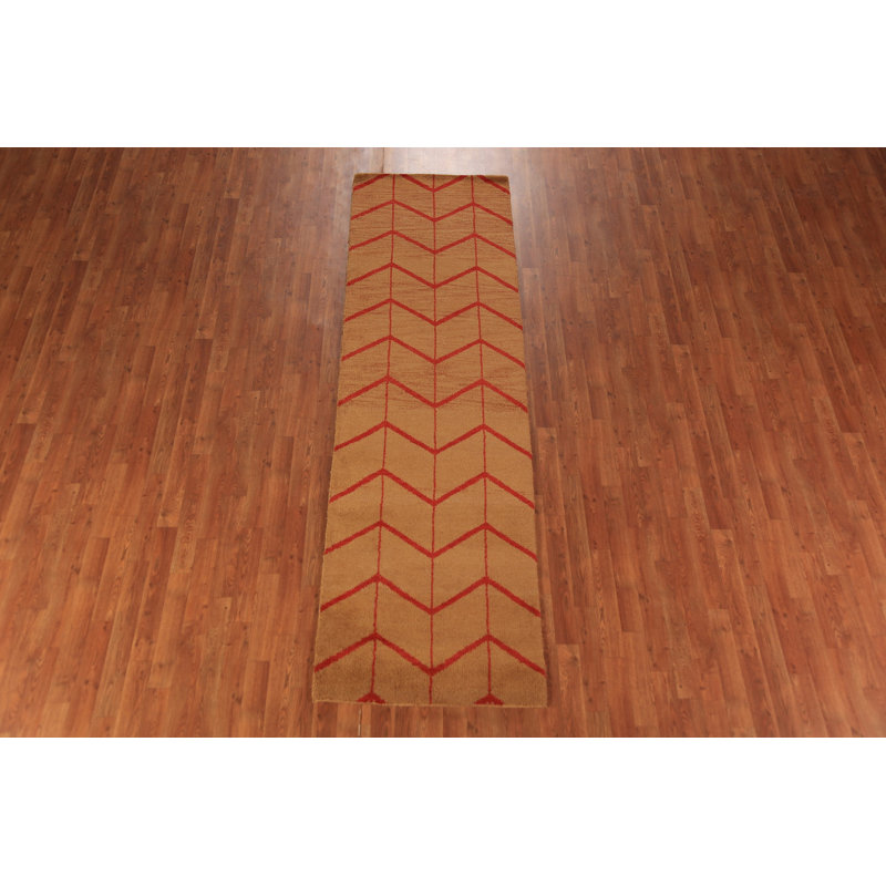 Tapis de couloir oriental tout-marocain à motif de treillis 3 x 10