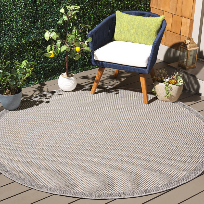 Tapis d'intérieur / extérieur Haris Sisal, Rond 6 pi 7 po
