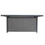Table basse d'extérieur rectangulaire en aluminium