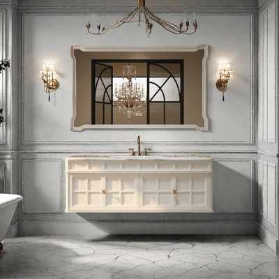 French retro bathroom cabinet