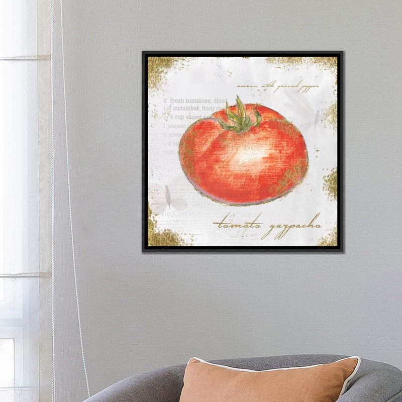 « jardin trésors vii », impression sur toile, H 26 po x l 26 po x P 1,5 po, Toile avec cadre noir, Pas de tapis