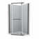 Pivot Shower Door, With 1/4" Tempered Glass , 34.75 In. X 72 In. Frameless Neo-Angle Pivot Shower Enclosure In Matte White.