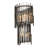 Park Row Wall Sconce - Matte Black/French Gold - 6.25"D x 11"W x 20"H