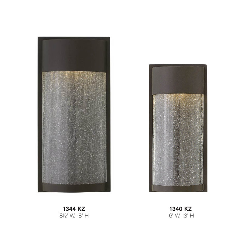 Shelter LED Outdoor Flush Mount, 13" H x 6" W, Buckeye Bronze