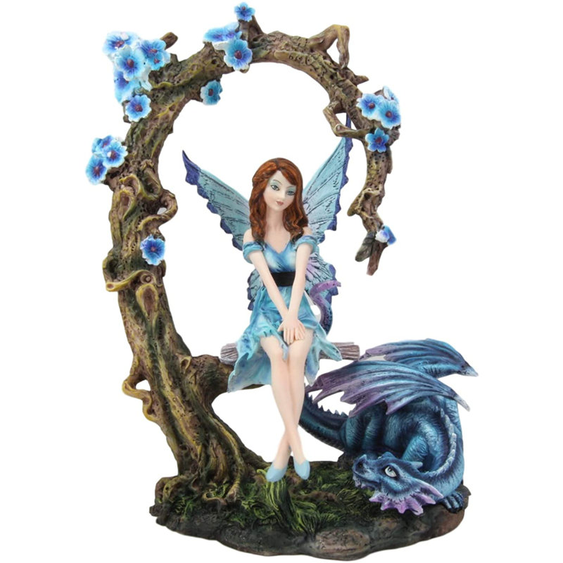 Damsel fée assise sur l’arbre Arthus