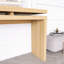 Antique Natural Farmhouse Console Table - Retro Wooden Entryway Table-116489102