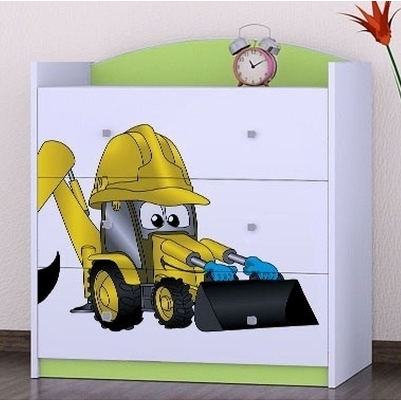 Nicholes Kids 3 - Drawer Chest, Green