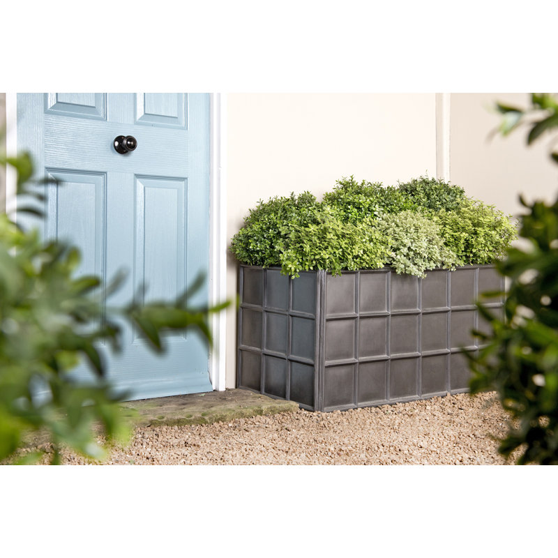 Downing Street Handmade Pot Planter, 50 cm H  ×  96  cm W ×  50 cm D, Faux Lead