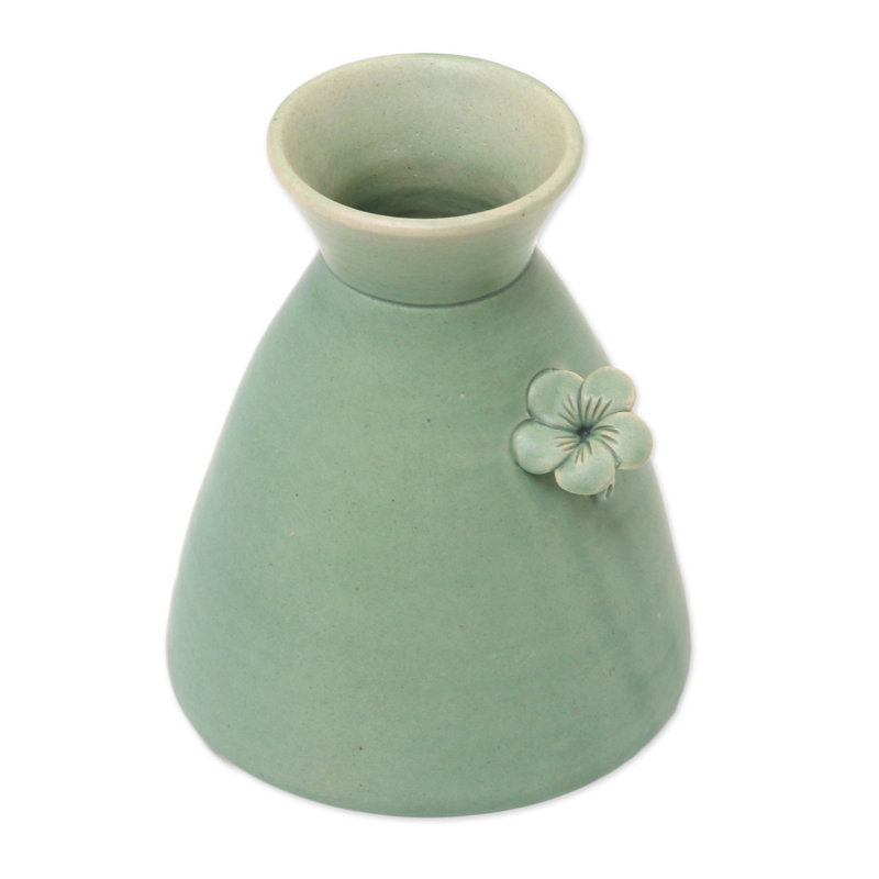 Magnifique vase en céramique de frangipanier